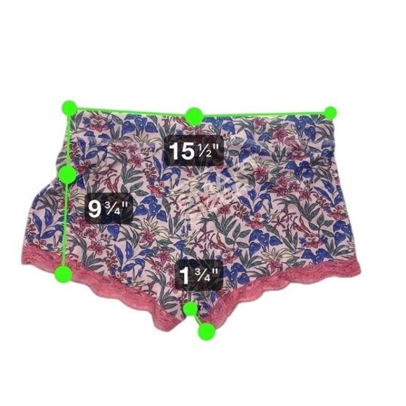 Honeydew Floral Pajama Set Tank Top Shorts Small S Excellent Condition - Picture 9 of 14